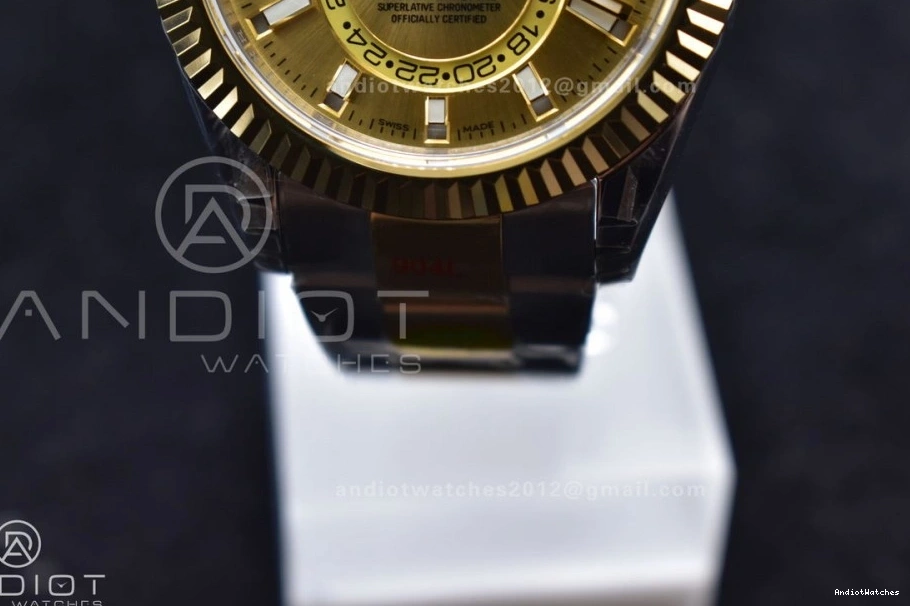 A23J YG Durable Noob Bracelet YG 1120 SS Dial Edition on Skydweller YG Best SS 0511